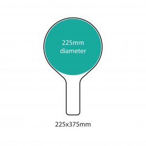 Score paddle size
