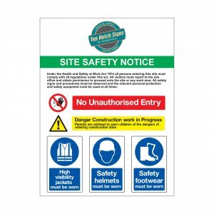 Site safety notice
