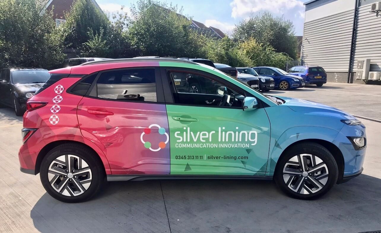 Silver Lining Car Wrap