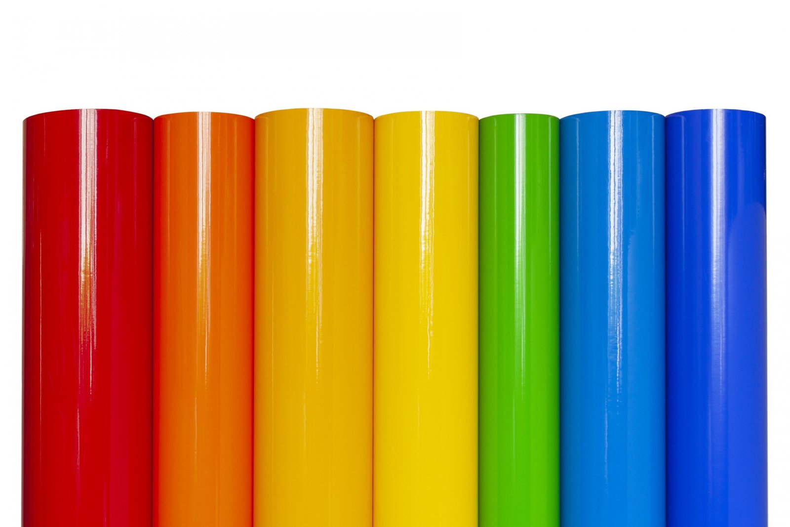 Rolls of colored vinyl film