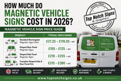 How much do magnetic vehicle signs cost in 2026