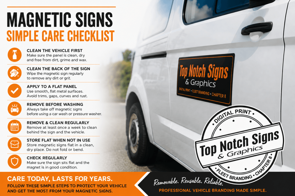 Magnetic Signs Care Checklist